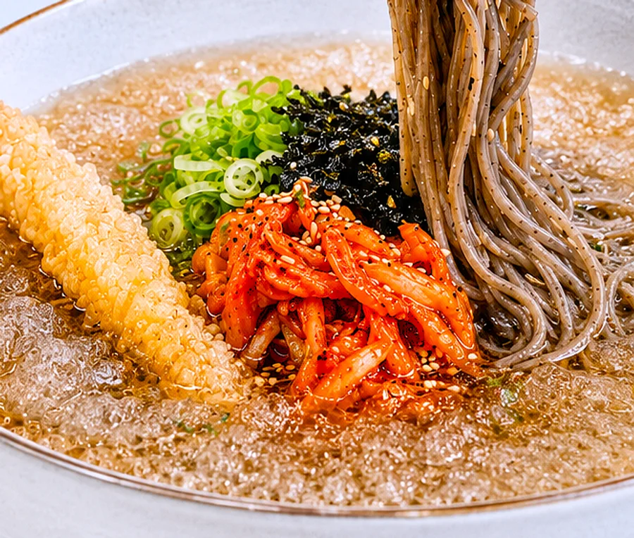 김치말이 냉모밀